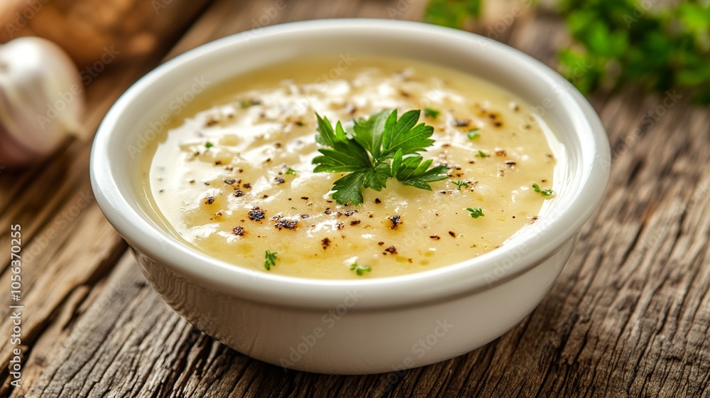 Creamy Potato Soup with Garlic and Parsley - Delicious Recipe Creamy Potato Soup with Garlic and Parsley - Delicious Recipe
