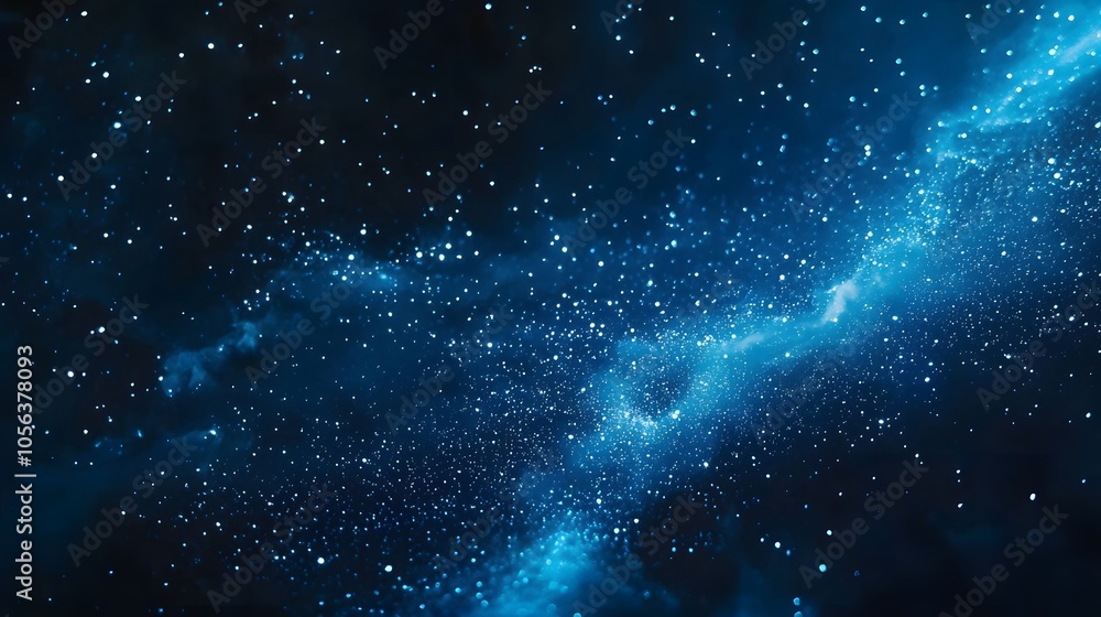 Smooth Transition from Deep Blue to Black Space
