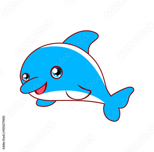 Cartoon Dolphin Vector