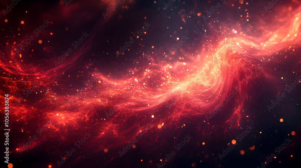 Abstract Background with Red and Orange Swirls Abstract Background with Red and Orange Swirls