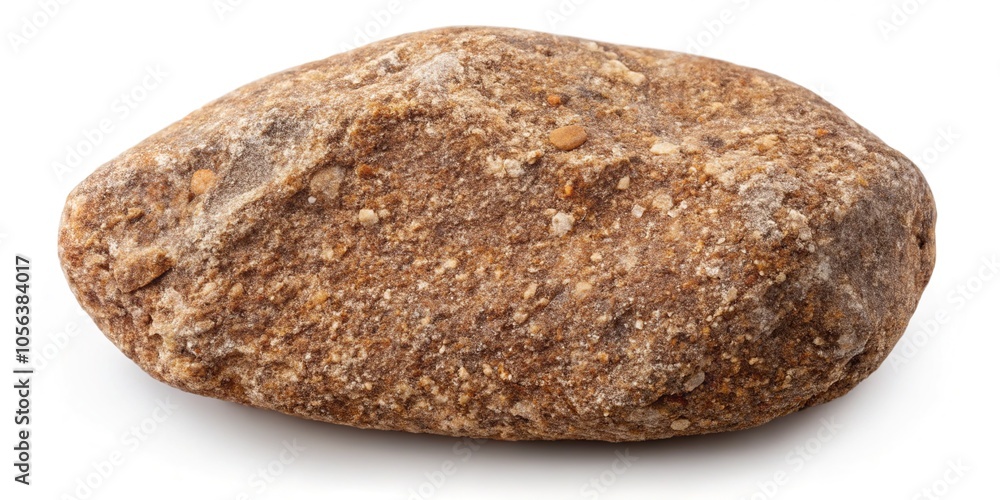 Brown Gravel Stones, Isolated on White Background, Clipping Path Brown Gravel Stones, Isolated on White Background, Clipping Path