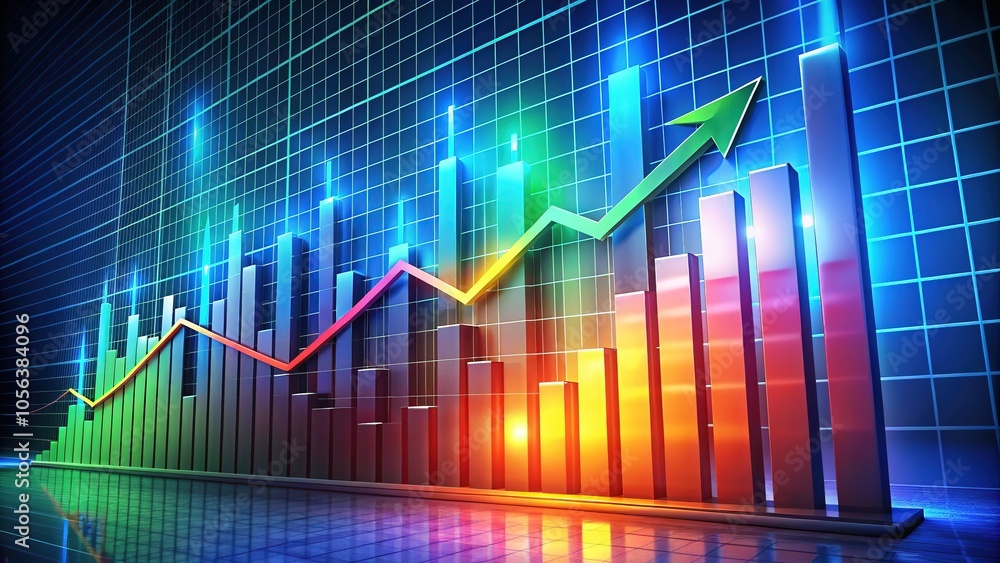 Business growth chart climbs steadily, a testament to success. Business growth chart climbs steadily, a testament to success.