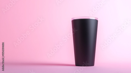 Wallpaper Mural Sleek Black Cup on Pastel Background for Mockup Design Torontodigital.ca