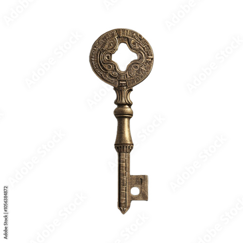 Wallpaper Mural Golden Old Shape Antique Key Torontodigital.ca