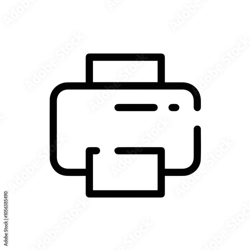 Computer Printer icon symbol vector illustration