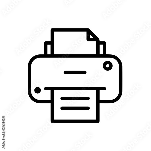 Computer Printer icon symbol vector illustration