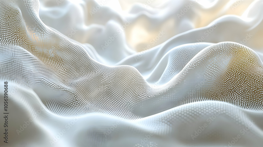 Abstract White 3D Grid Background Abstract White 3D Grid Background