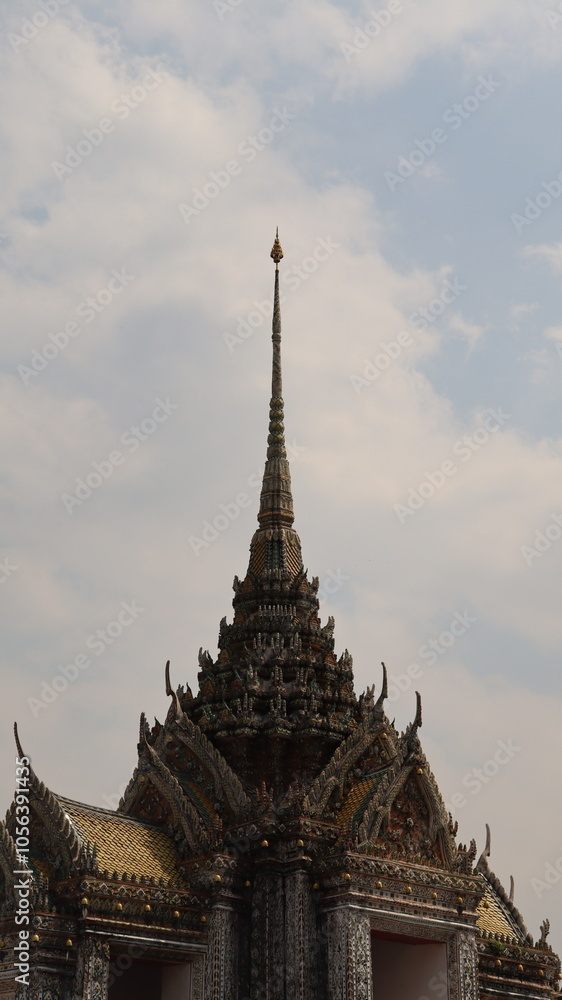 Fototapeta premium 태국, 방콕, 여행, 관광, 종교, 궁, 조각, 문양, 성, 무늬, 형태, Thailand, Bangkok, travel, tourism, religion, palace, sculpture, pattern, castle, pattern, shape,