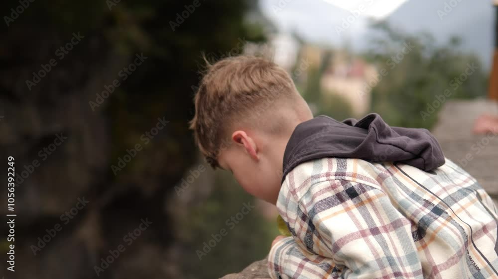 Contemplative Youth Sitting by the Tranquil Waters Edge, Embracing Natures Beauty Contemplative Youth Sitting by the Tranquil Waters Edge, Embracing Natures Beauty