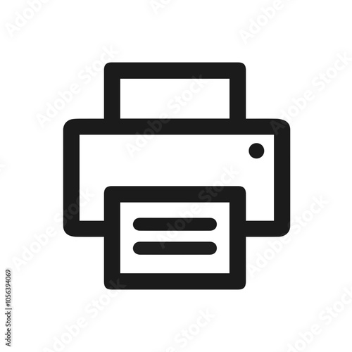 Computer Printer icon symbol vector illustration