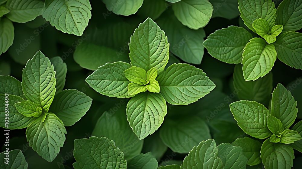 A close-up shot of vibrant green mint leaves, creating a lush and natural background. A close-up shot of vibrant green mint leaves, creating a lush and natural background.