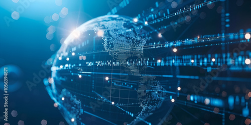 Futuristic Global Data and Networking Concept
