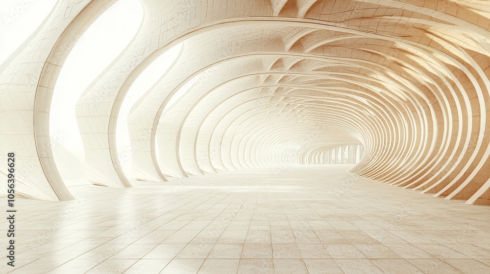 Naklejka premium white corridor