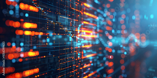 Wallpaper Mural Data Display: Digital Network Flow" | "Code Cluster: Dynamic Data Lines" Torontodigital.ca