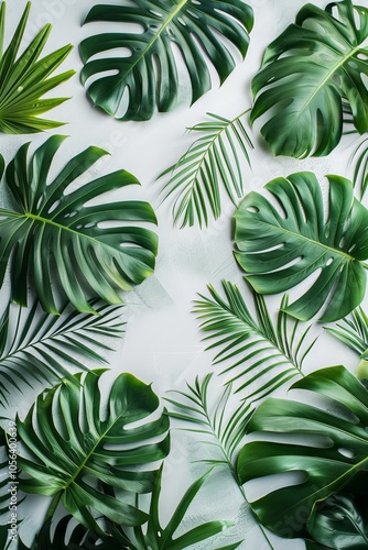 Wallpaper Mural Botanical arrangement structured in a clean layout pattern Torontodigital.ca