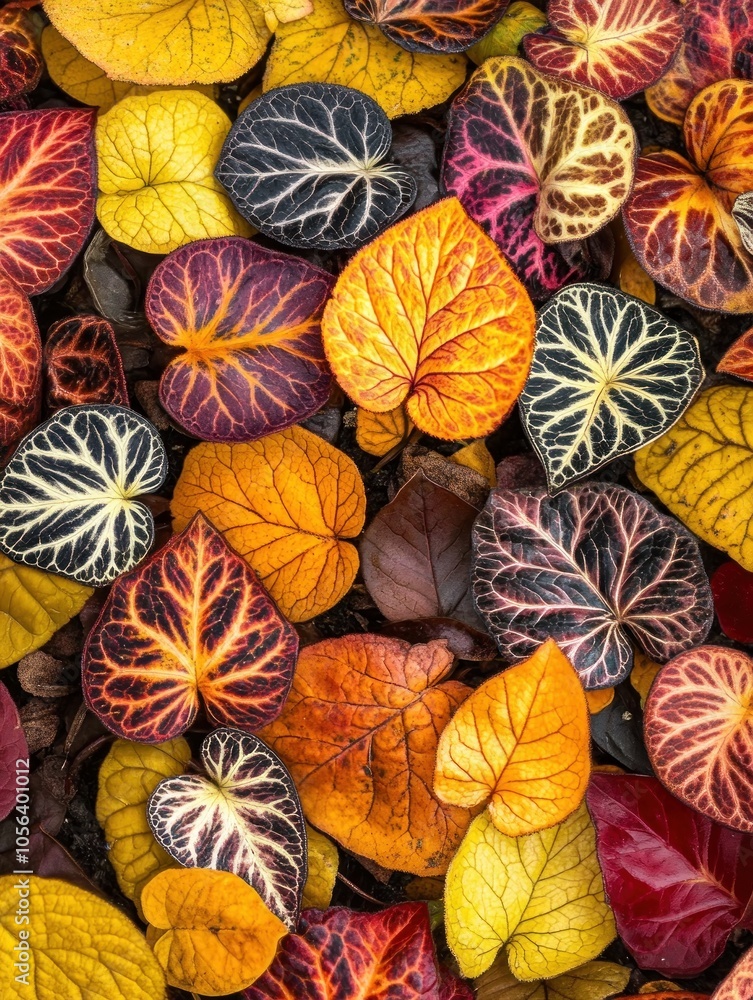 A vibrant display of colorful leaves showcasing nature's beauty in autumn. A vibrant display of colorful leaves showcasing nature's beauty in autumn.