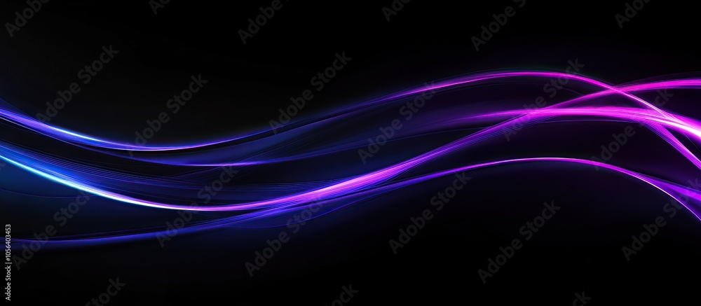 Abstract Purple and Blue Waves Abstract Purple and Blue Waves