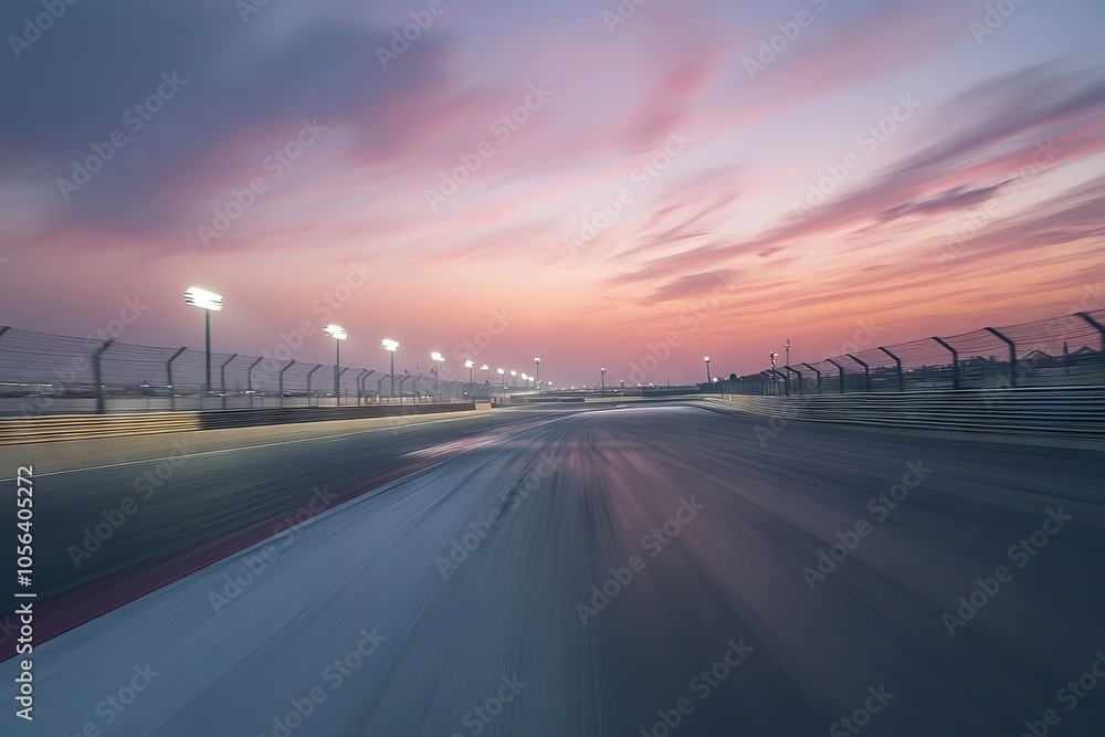 Fototapeta premium sunset over the highway