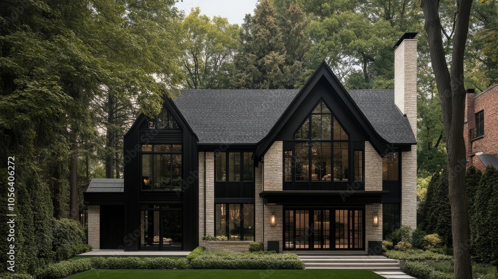 Modern Suburban House with Clean Lines and Inviting Atmosphere Modern Suburban House with Clean Lines and Inviting Atmosphere