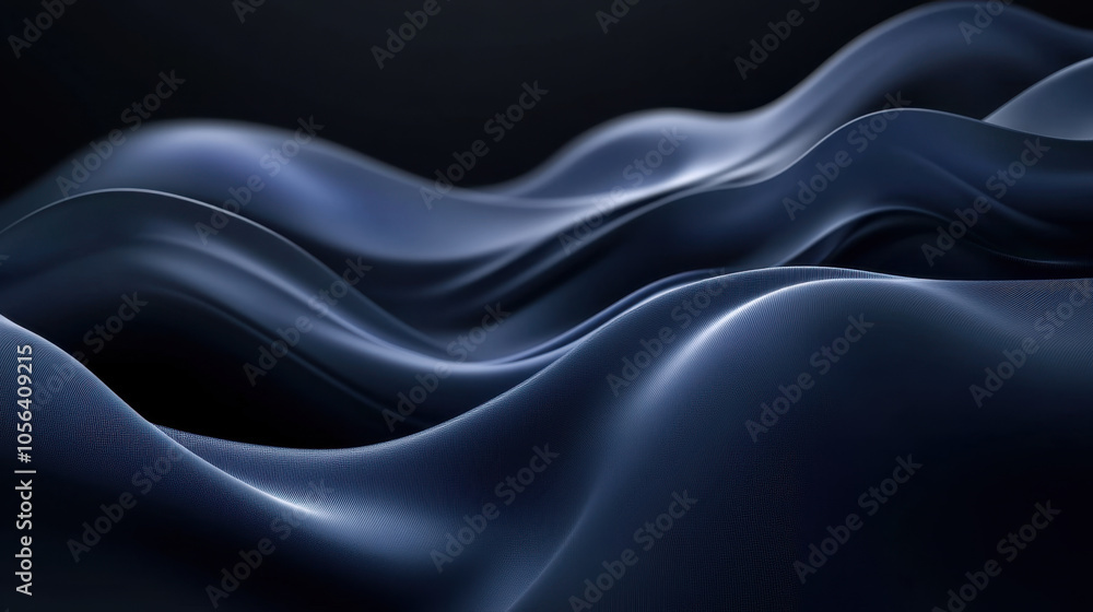 Sleek and subtle abstract background featuring smooth, flowing waves in dark tones, creating sense of depth and tranquility Sleek and subtle abstract background featuring smooth, flowing waves in dark tones, creating sense of depth and tranquility