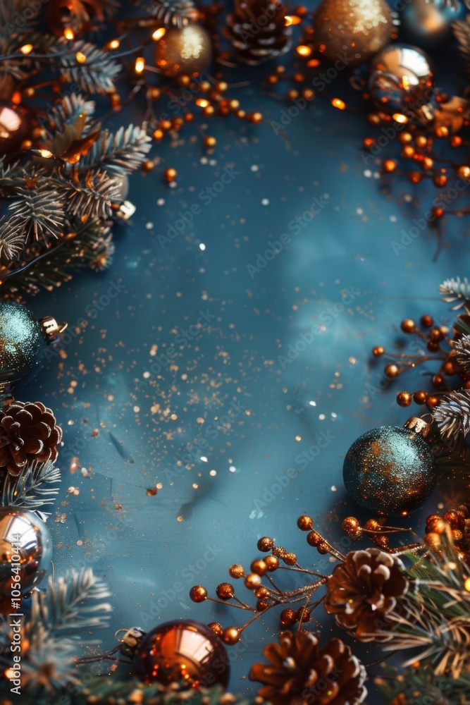 Holiday-themed backdrop with a clear central area for adding custom text. Holiday-themed backdrop with a clear central area for adding custom text.