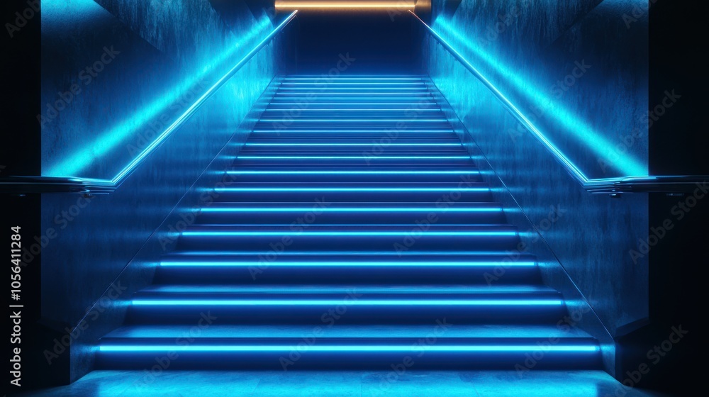 Obraz premium Neon Stairs