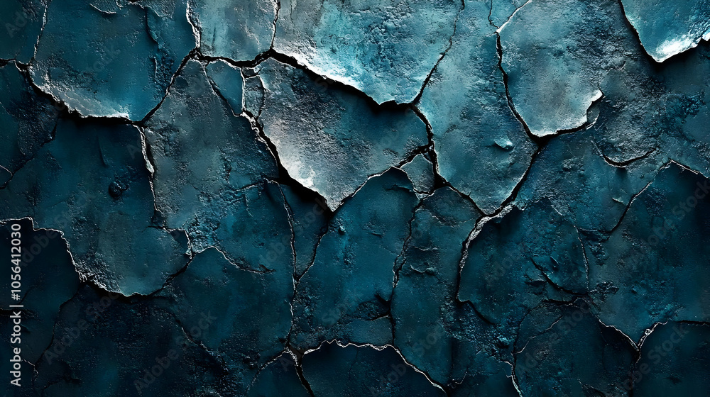 Dark Blue Cracked Abstract Background Texture Dark Blue Cracked Abstract Background Texture