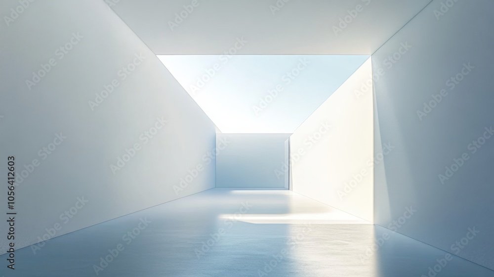 Bright and Clean Modern Interior Space with High Contrast Bright and Clean Modern Interior Space with High Contrast