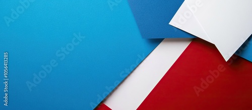 Free Download Abstract Blue, Red, and White Paper Background - GFXLoad