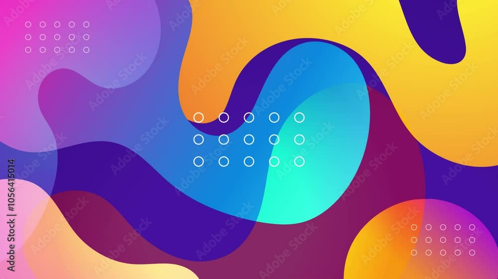 Vibrant abstract background with bright fluid shapes seamless 4k video background motion pop art design Vibrant abstract background with bright fluid shapes seamless 4k video background motion pop art design