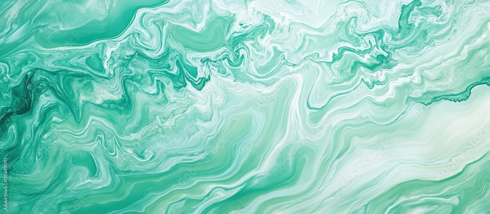 Abstract Green Swirls - Fluid Art Abstract Green Swirls - Fluid Art