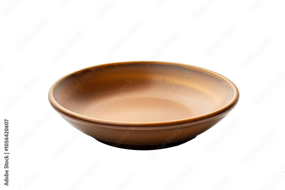 Empty circle brown plate Empty circle brown plate