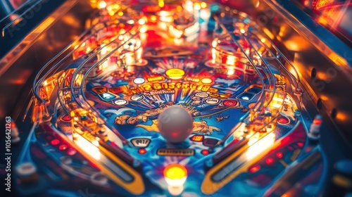 Pinball Machine Close Up
