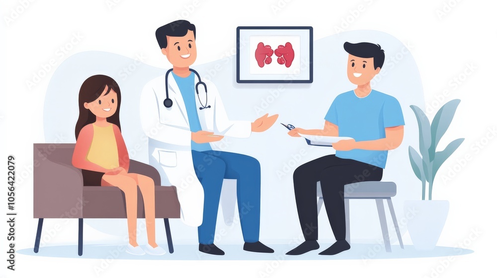 Medical Professional Explaining Organ Donation Benefits Medical Professional Explaining Organ Donation Benefits