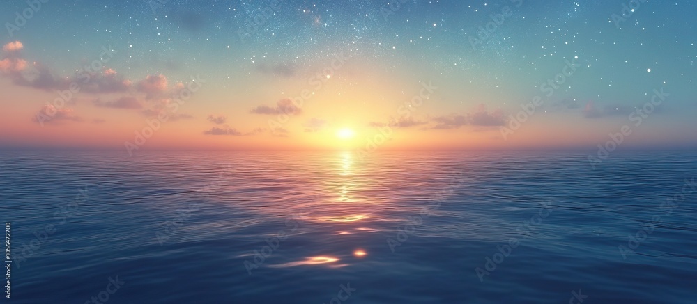 Fototapeta premium Sunrise over the Ocean