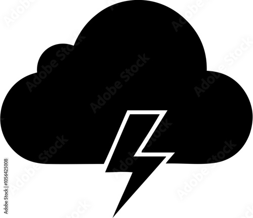 Cloud with thunder