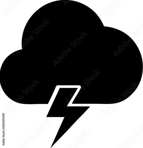 Cloud with thunder