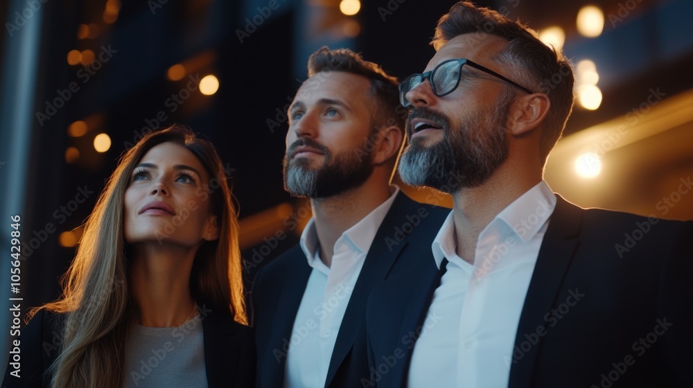 Diverse Business Team Observing Innovations Diverse Business Team Observing Innovations