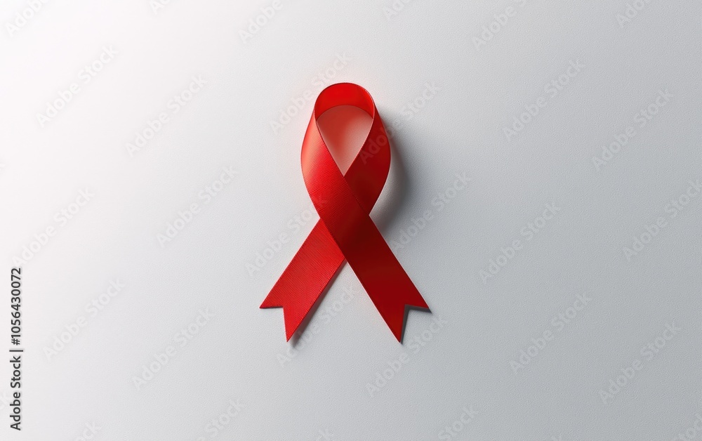 World AIDS Day: a background design featuring a banner with ample copy ...
