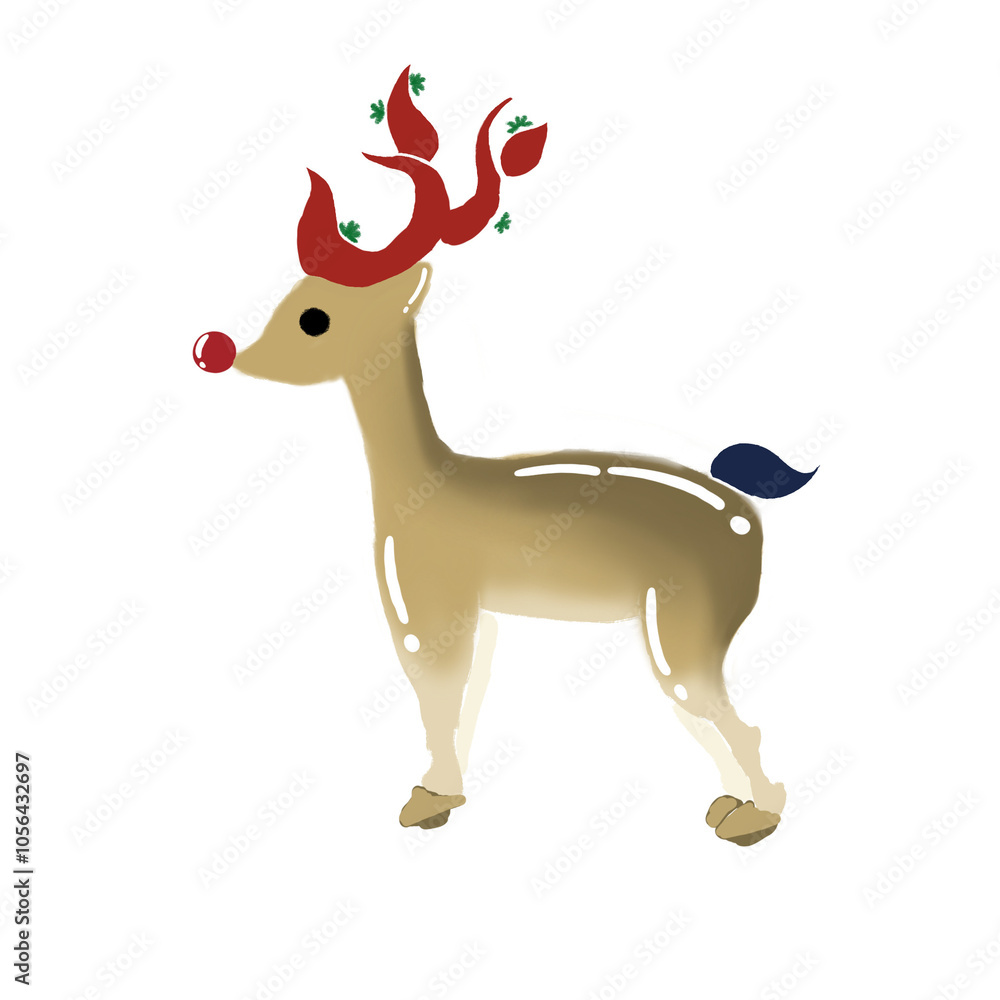 Obraz premium christmas reindeer