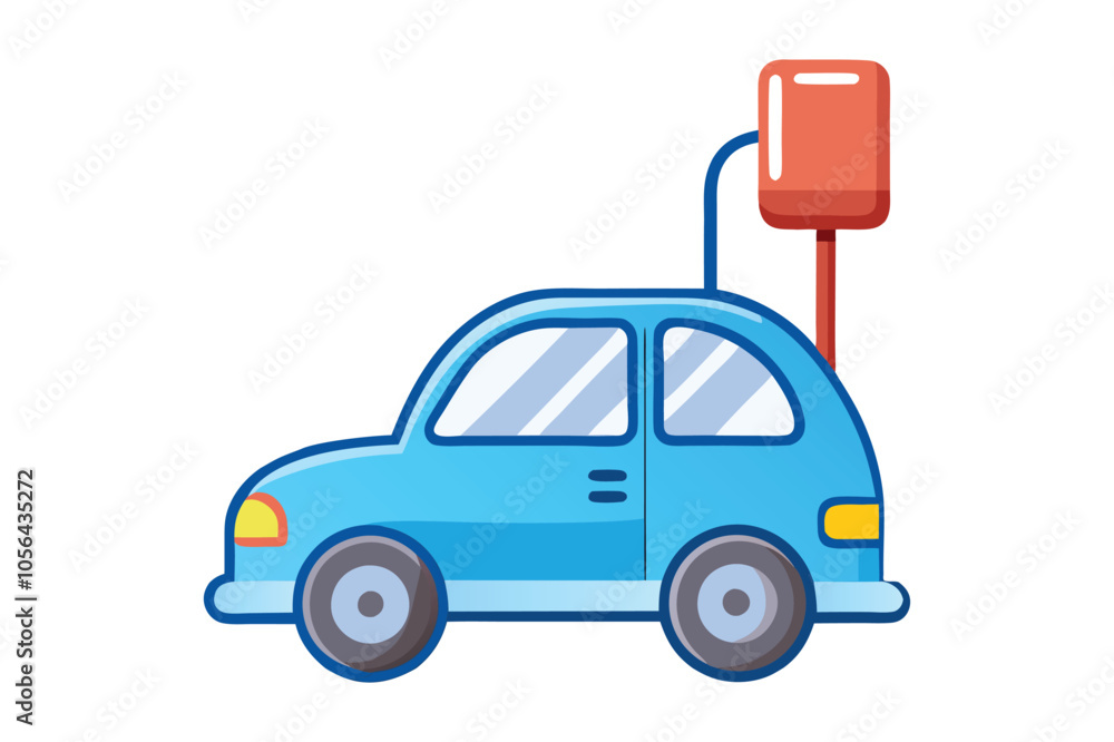 Vector illustration of modern SUV car in cartoon flat style. Simple picture of land vehicle transportation. Family car front and side view. Modern technology automobile. Vector illustration of modern SUV car in cartoon flat style. Simple picture of land vehicle transportation. Family car front and side view. Modern technology automobile.