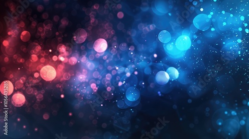 Colorful Digital Graphics Template with Abstract Blue Gradient and Dark Lights Background