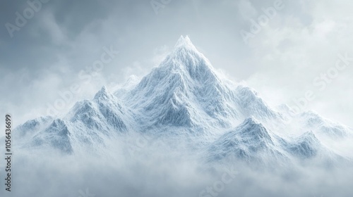 Wallpaper Mural Dramatic Mountain Landscape with High Contrast Lighting Torontodigital.ca