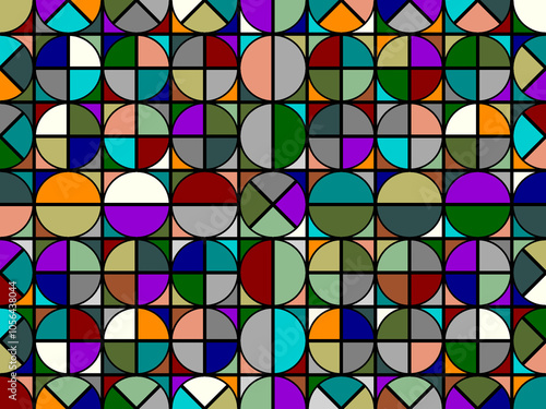 Colorful circle pattern