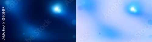 Blue circular light spots overlay on transparent background for a lens flare effect.  Black and Transparent PNG for overlay effect.