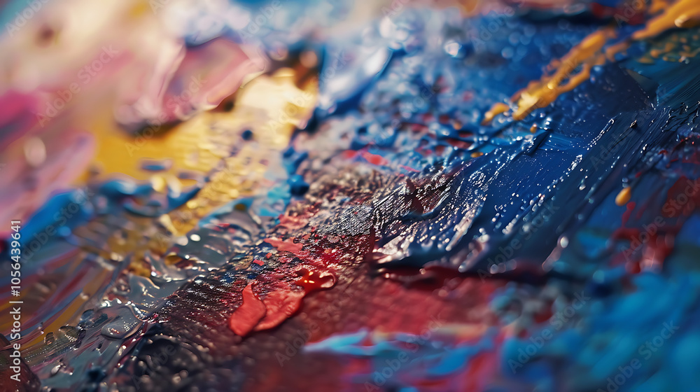 close up of paint brush wave. close up of paint brush wave.