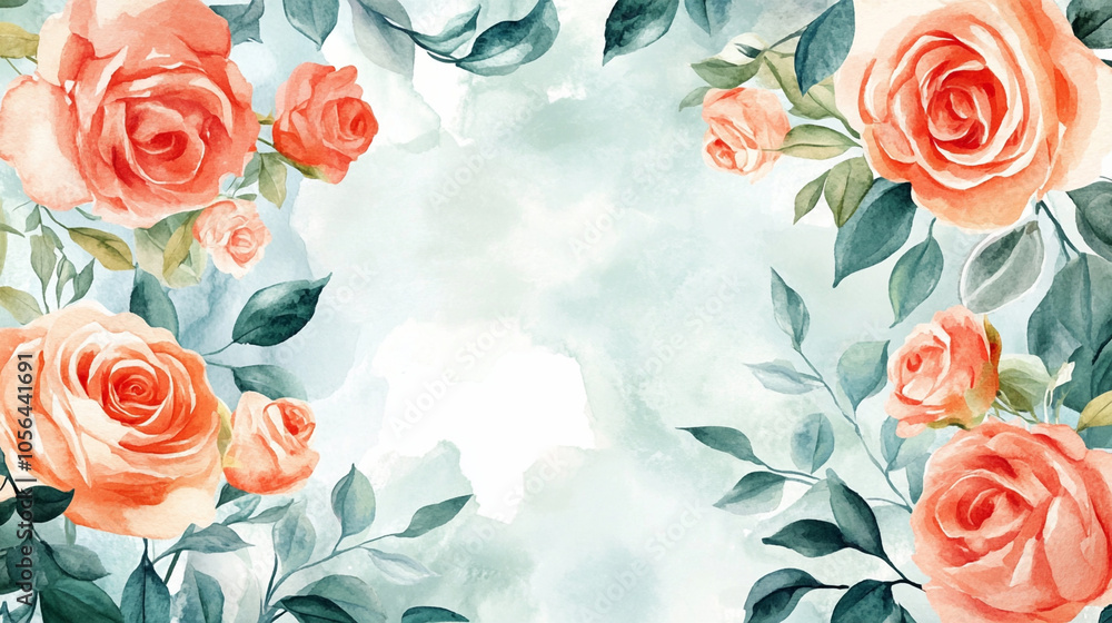 elegant pink flowers invitation card copyspace.ai generative elegant pink flowers invitation card copyspace.ai generative