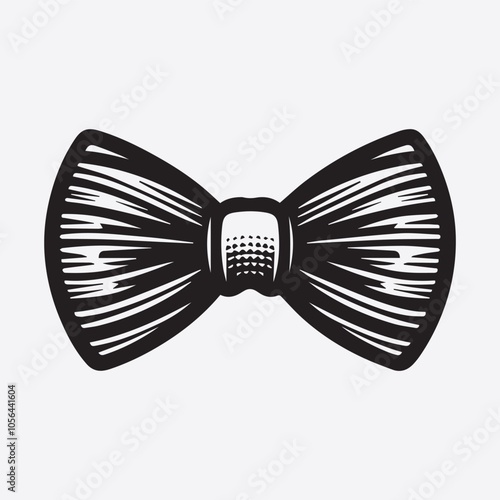 Bow tie logo vector, Bow tie icon vector black and white 