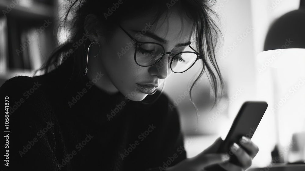 Stylish Woman Using Smartphone Stylish Woman Using Smartphone
