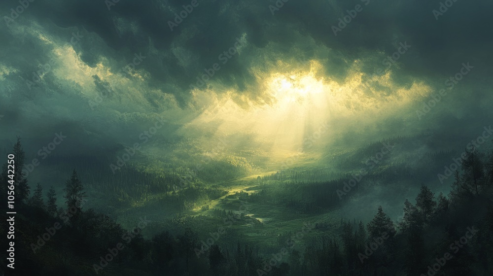 Ominous storm clouds generative ai Ominous storm clouds generative ai